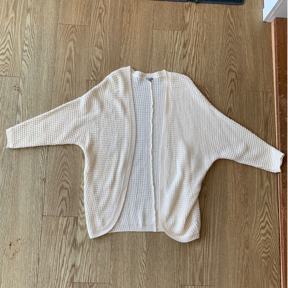 Ivory/cream knit cardigan from Charlotte Russe